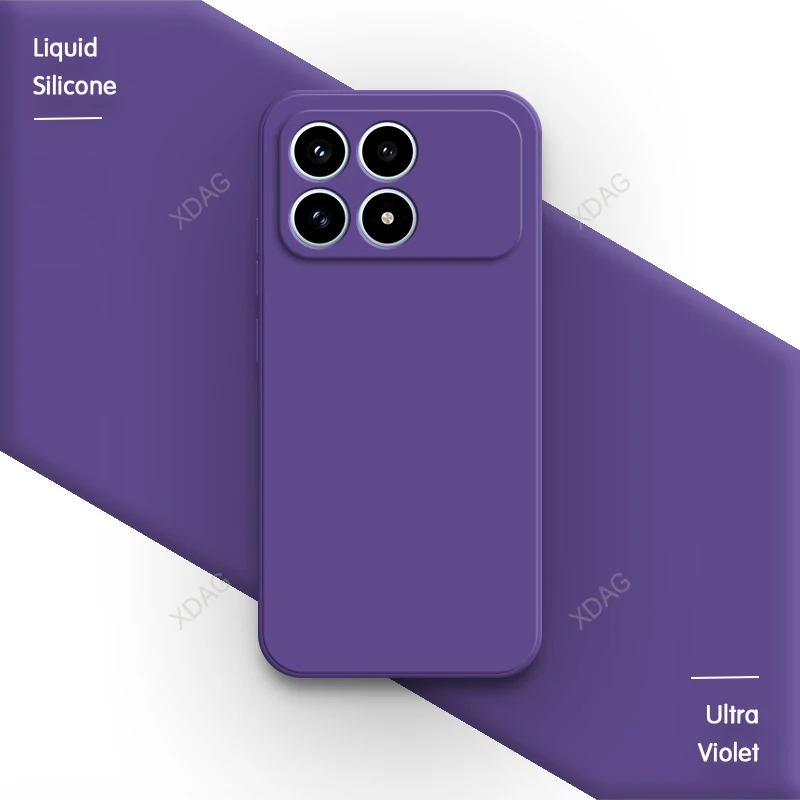 Premium Silicone Phone Case with Soft Internal Flocking - High-Quality Protective Back Cover