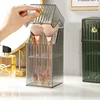 Fashion Plastic Makeup Brush Holder Organizer Lipstick Eyebrow Pencil Holder Makeup Organizer Desktop Cosmetic Storage Box 2