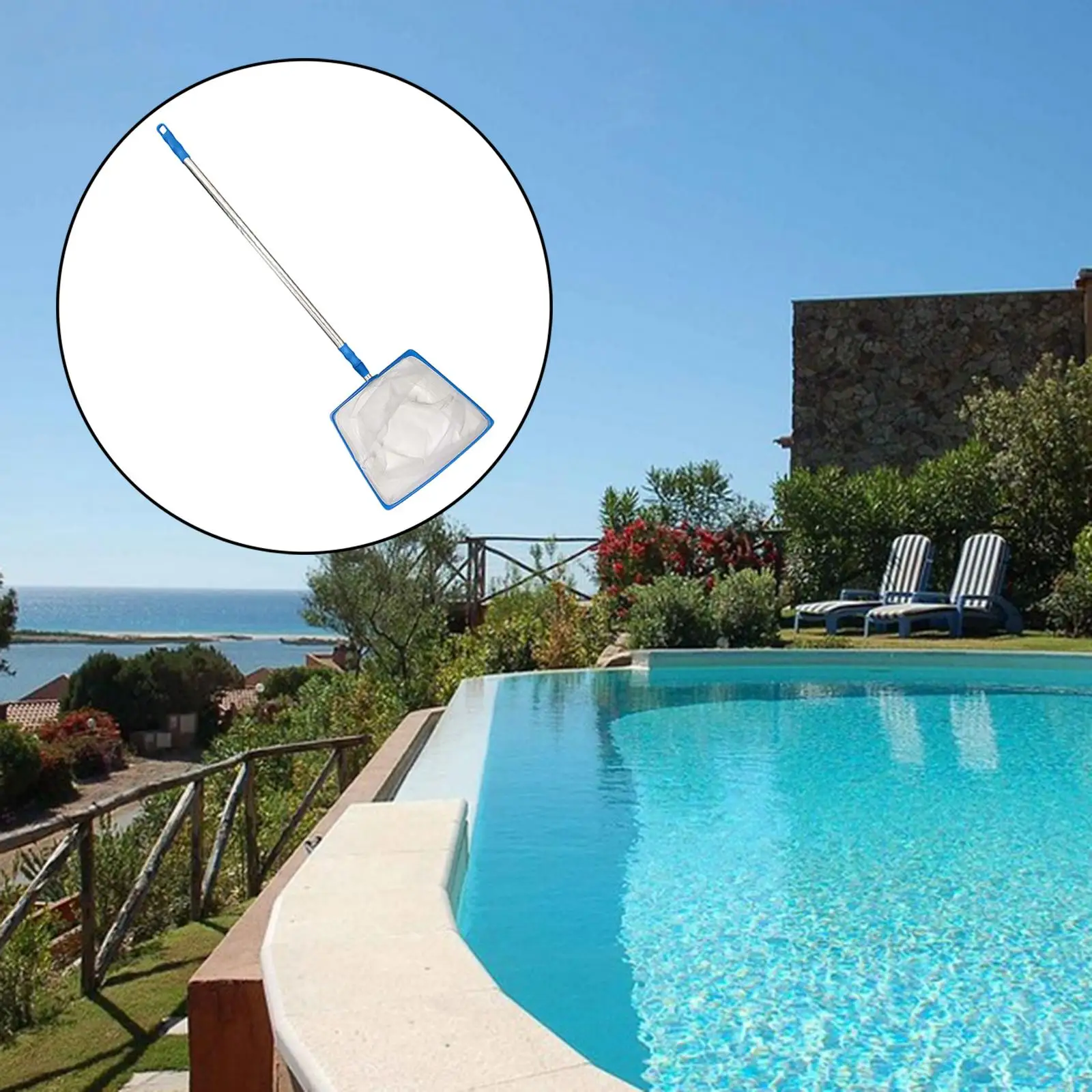 

Выдвижная сетка-скиммер для бассейна, сетка для очистки мелких листьев для спа-пруда