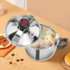 /6.35  Pot, Pressure Cooker, 201 Stainless Steel Pressure Pot, Suitable for Open Fire, Induction Stove, Electric Stove, and Gas 4