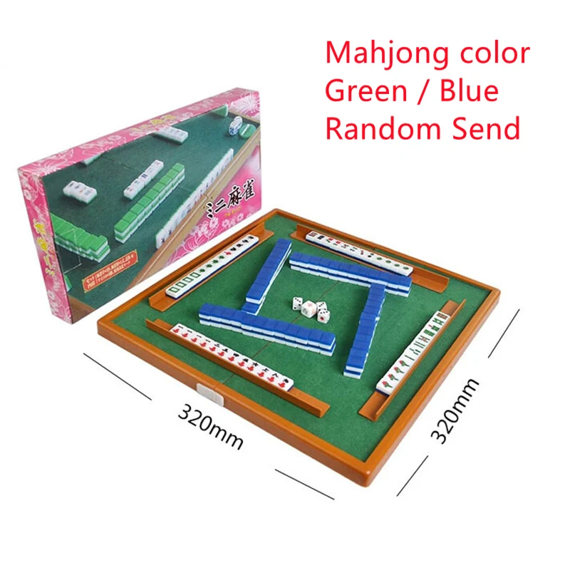 Small Chinese Mahjong Game Set Board Game with Storage Box Traditional  Activity - AliExpress