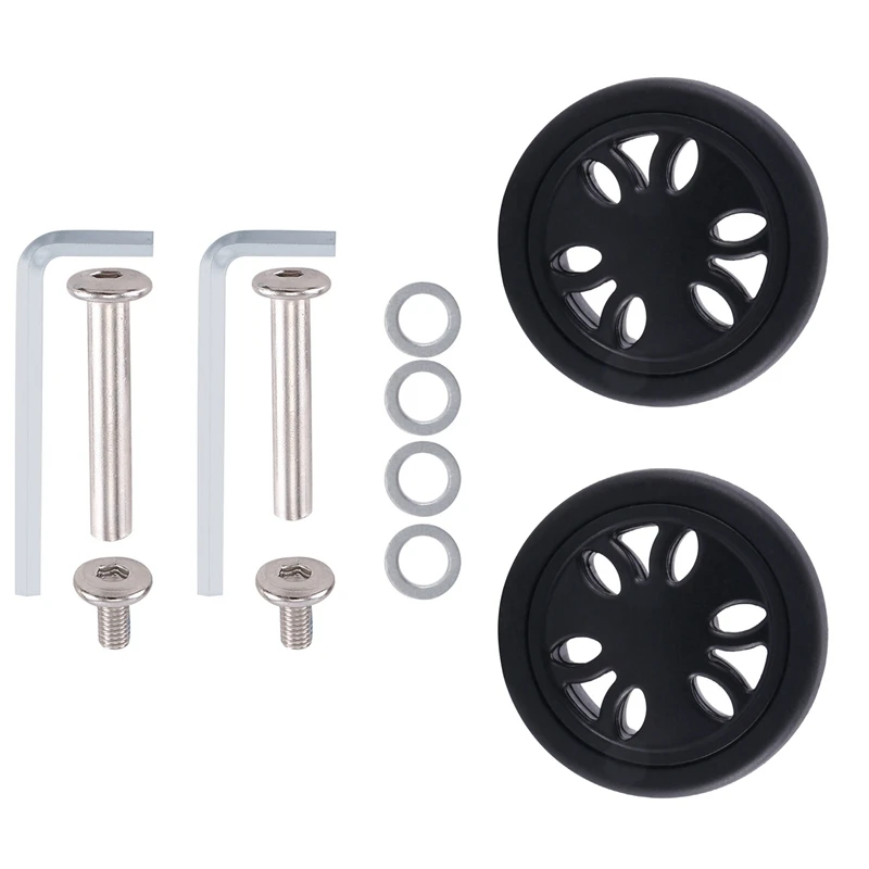 

4 комплекта, сменные износостойкие колеса для чемодана, 50 х12 мм