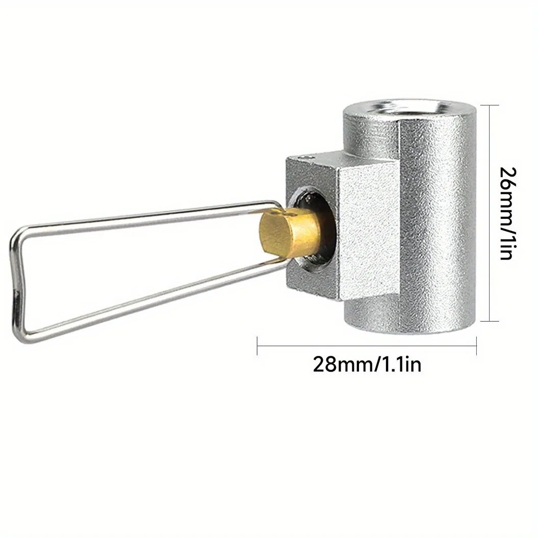 Description Picture 5 of itemPSKOOK Outdoor Camping Gas Stove Converter Gas Burner Connector Aluminum Gas Tank Adapter c Picnic Stove Propane Refill Adapter