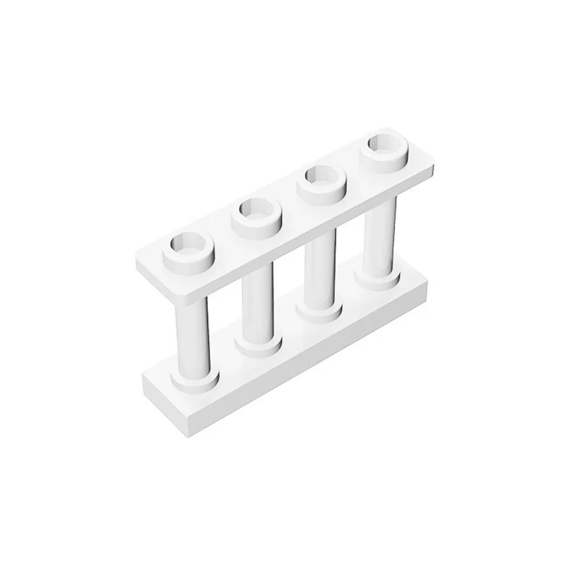 50pcs DIY 빌딩 블록 1x4 난간 두꺼운 그림 벽돌 어린이를위한 교육 크리 에이 티브 장난감 크기 15332와 호환 가능