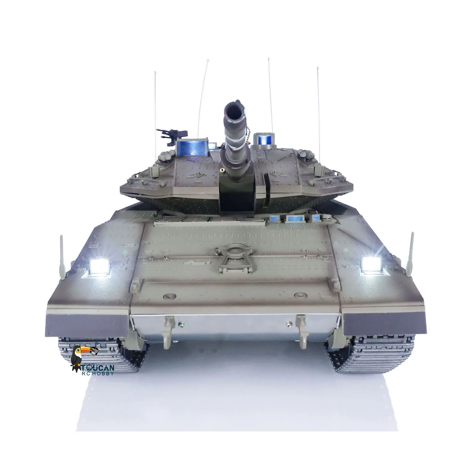 Merkava Heng Long 1/16 RC Battle Tank IDF TK 7.1 MK IV Full Metal Chassis Barrel Recoil Laser Aiming Light Model Toy TH22666 3