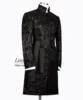 Customized Jacquard Men Suit With Belt Wedding Groom Tuxedo Slim Fit Male Prom Blazer 2 Piece Sets Long Coat Pants Costume Homme 2