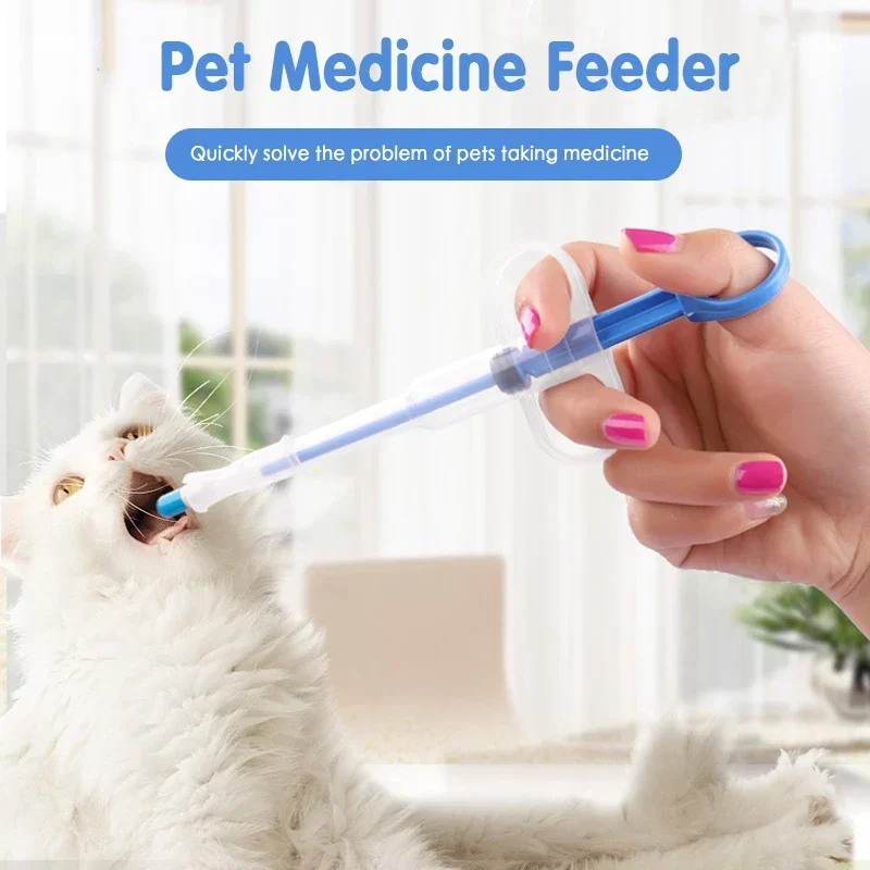 Title 3, 1PCS Pet Syringe Tablet Pill Gun Piller Push Di...