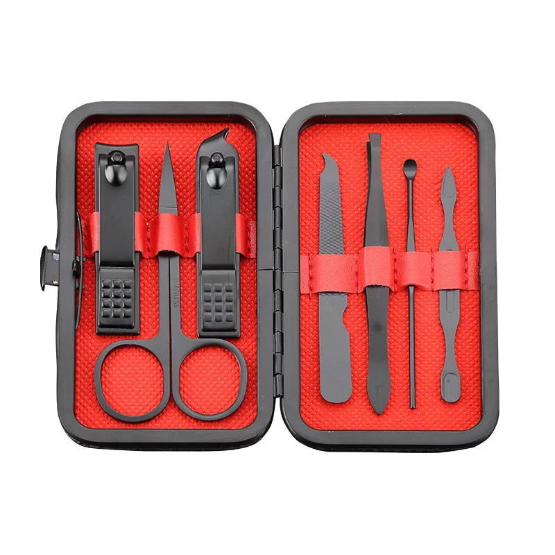 Nail Clipper Kit 7PCS Stainless Steel Nail Clippers Set Manicure Pedicure Kit with Case