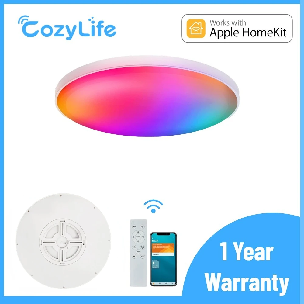 WiFi HomeKit Modern LED Smart Ceiling Light 24W Dimmable Lighing