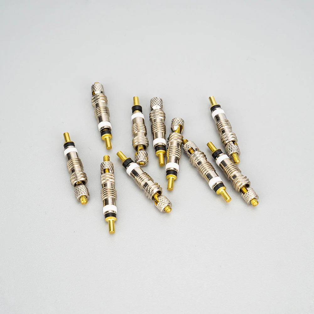 6pcs Presta Valve Core Brass FV Nozzle Replacement Bicycle Tyre Valve Core MTB Road Bike Tubeless Service Parts Alloy
