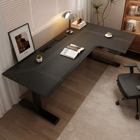 Corner Electric Lifting Table Legs Corner Leather Workbench E-sports Desk Home Computer Desk Office Study Table