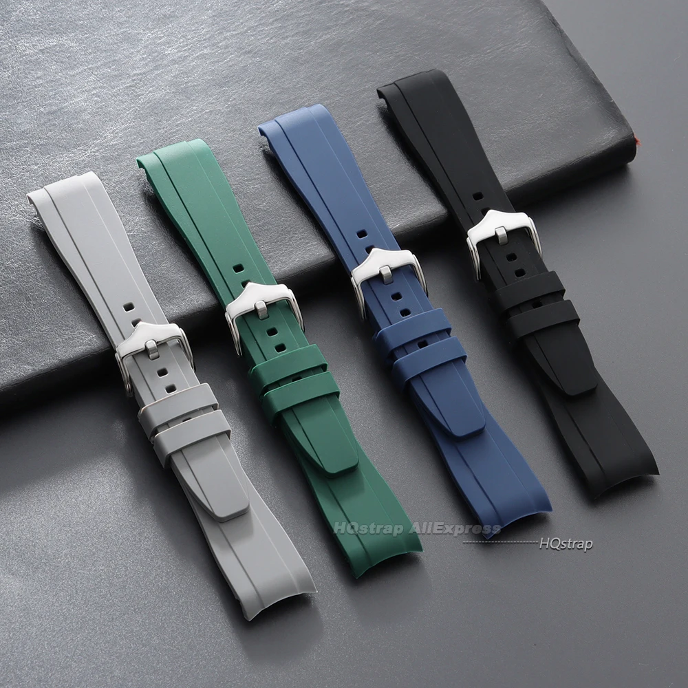 Deluxe Curved Silicone Strap - High-Quality Waterproof Replacement Band
