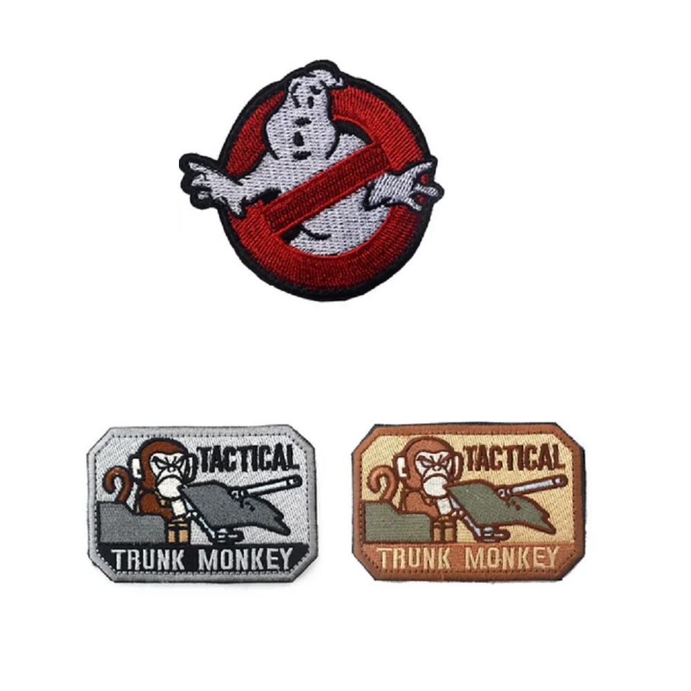 

Embroidered Armband Patches, Ghostbusters Patch, TACTICAL MONKEY