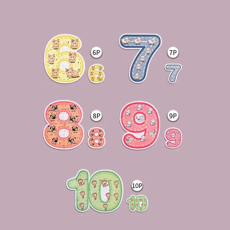 Рисунок 4 - Детский идентификационный пазл в форме чисел