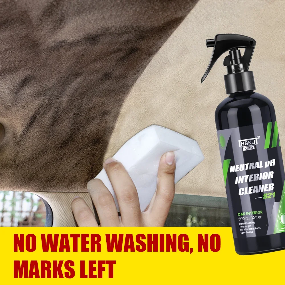 S21 Plastic Parts Refreshing Foam Spray Leather Cleaner Repair Neutral pH Car Interior Cleaning Dus-t Remover Car Detailing HGKJ Car Cleaning Agent