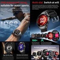 Nouvelle montre intelligente de qualité de santé pression artérielle sport Fitness suivi analyse de la santé sang oxygène ECG Smartwatch pour hommes femmes 6