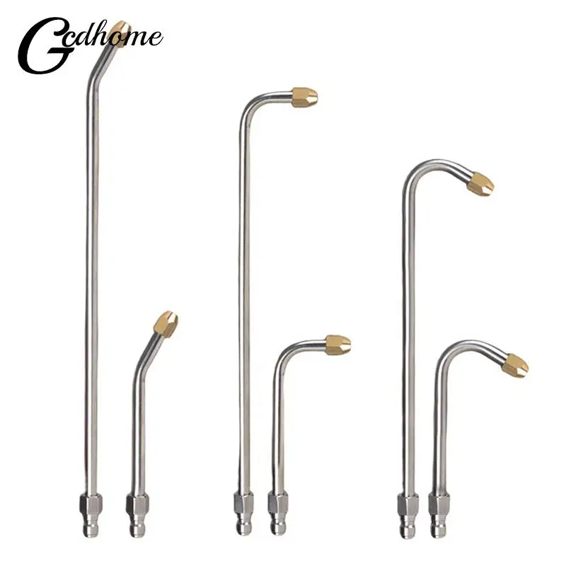 25 °/90 ° Di Potenza Ad Alta Pressione Pistola Ad Acqua Di Estensione Spray Bacchetta Ugello 1/4 "A Forma Di U Ad Angolo Lance Strumento Di Pulizia Мо