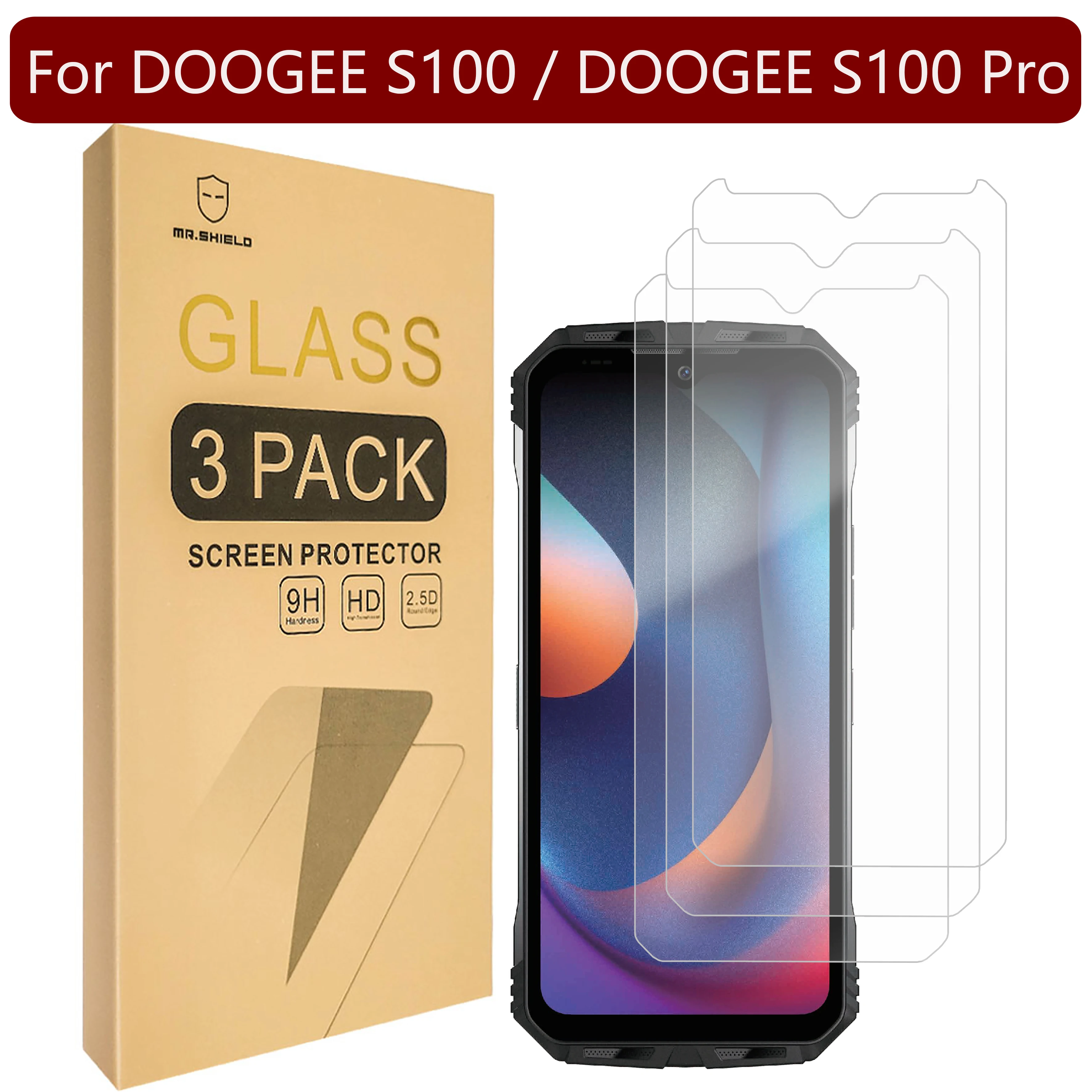 Tela para Doogee S100 Vidro Temperado Pacotes Pro Mr.shield-protetor de