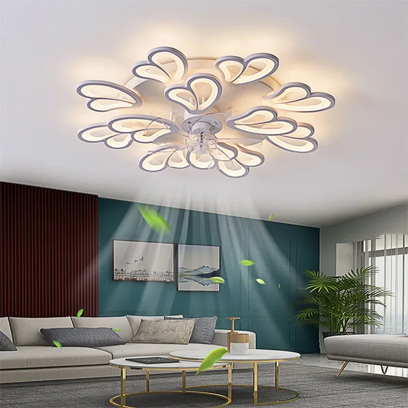 

Modern Ceiling Fan with Led Light for Living Room Bedroom Dining Light Torch Multipoin Ventilador DeTecho Ceiling Fans Light