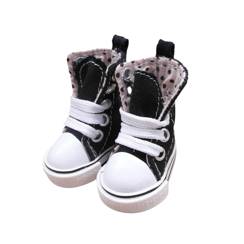 3.6cm Doll Boots for Blythe Toys 1/8 Canvas Doll Shoes for BJD Puppet Sneakers Doll Accessories