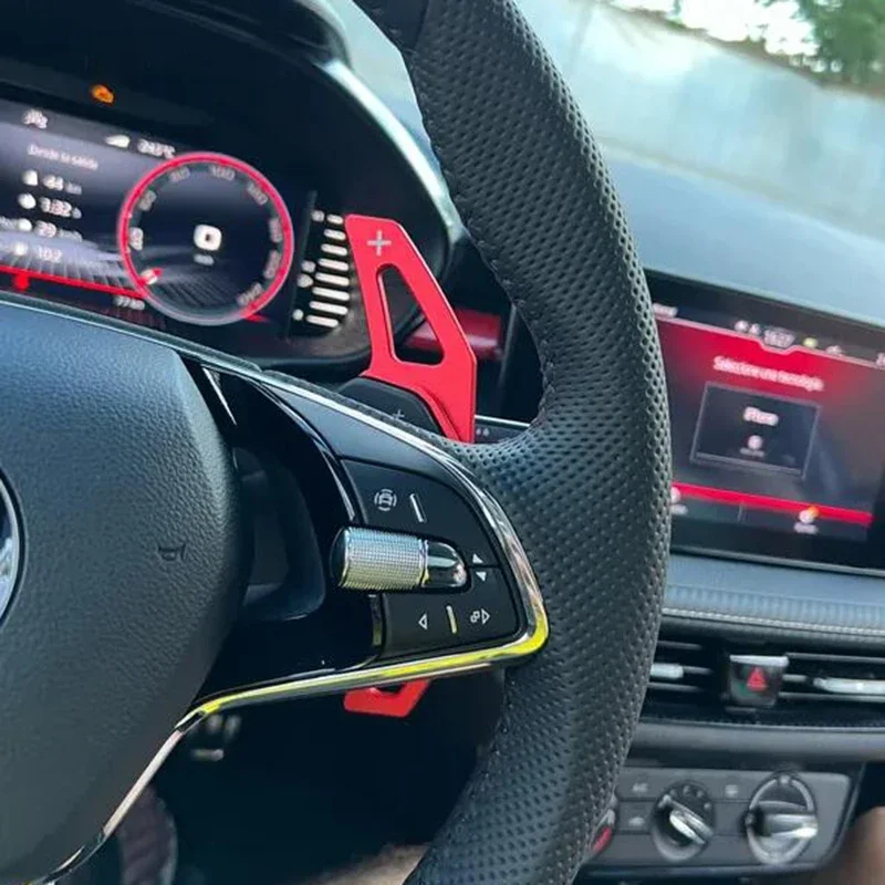 Palanca de cambios para volante de coche Skoda Octavia A8 MK4 ENYAQ IV RS VRS Karoq Kodiaq, palanca de cambios DSG