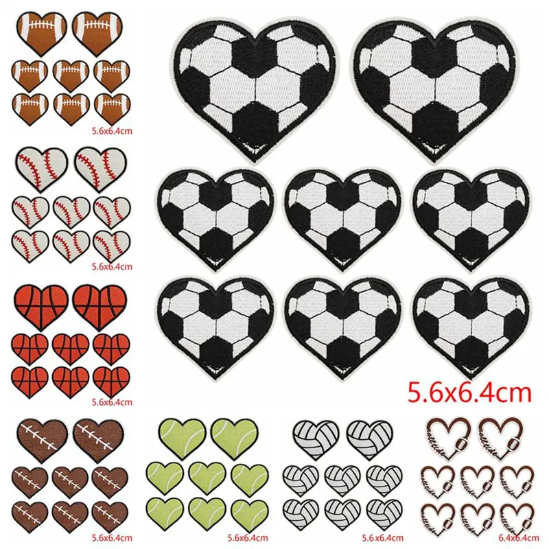 10 Toppe Ricamate A Forma Di Pallone Da Calcio – Ferro E Cuci, Per Abbigliamento E Accessori - 2