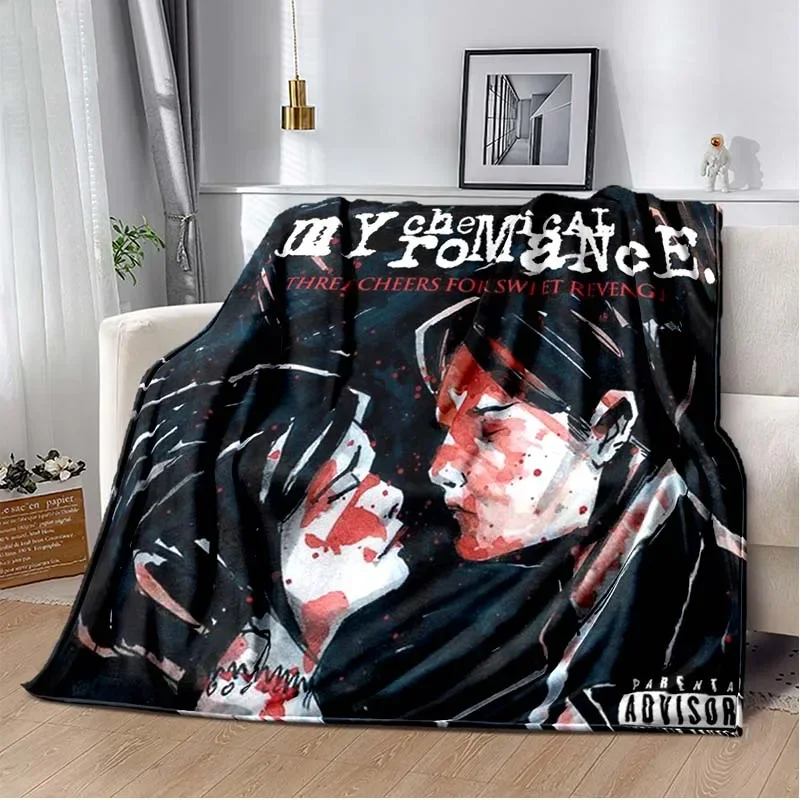 

my chemical romance band blanket,Decke,deka,одеяло,couverture,viltti,koc,담요,deken,cobertor,frazada,tæppe,teppe,ROCK AND ROLL