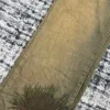 men vintage palm prints yellow fade jeans 3