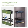 refrigerator shelves,Strong magnetic absorption rack,spice rack,With paper roll holder,Kitchen supplies storage rack With hook 5