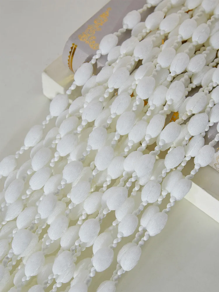 Curtains for white salon 1 X 2M tassel fringe bead string curtain for  bedroom living room divider and sheer wedding decoration 5