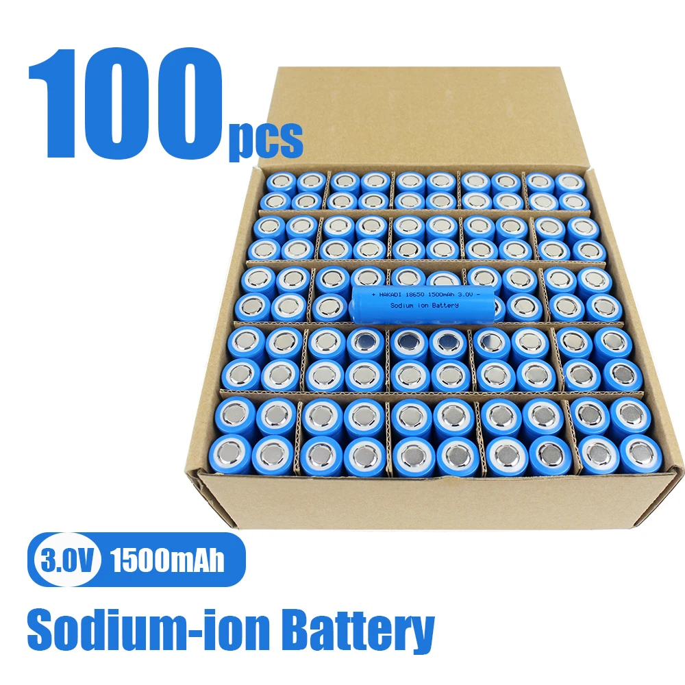 HAKADI100PCSSodium-ion186503V1300mah1500mah267003200mahRechargeableBatteriesForDIY12V48VSolarBatteryPackBoat-AliExpress44