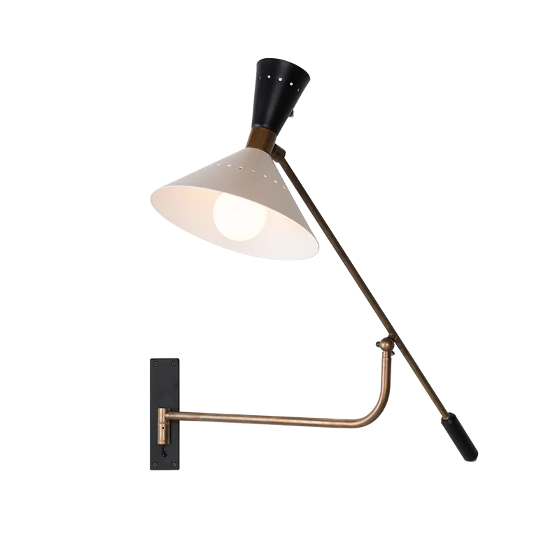 

High Efficiency Indoor Decorative Wall Lamp Bedroom Hotel Home Wall Hanging Simple Metal Adjustable E27 Wall Lamp