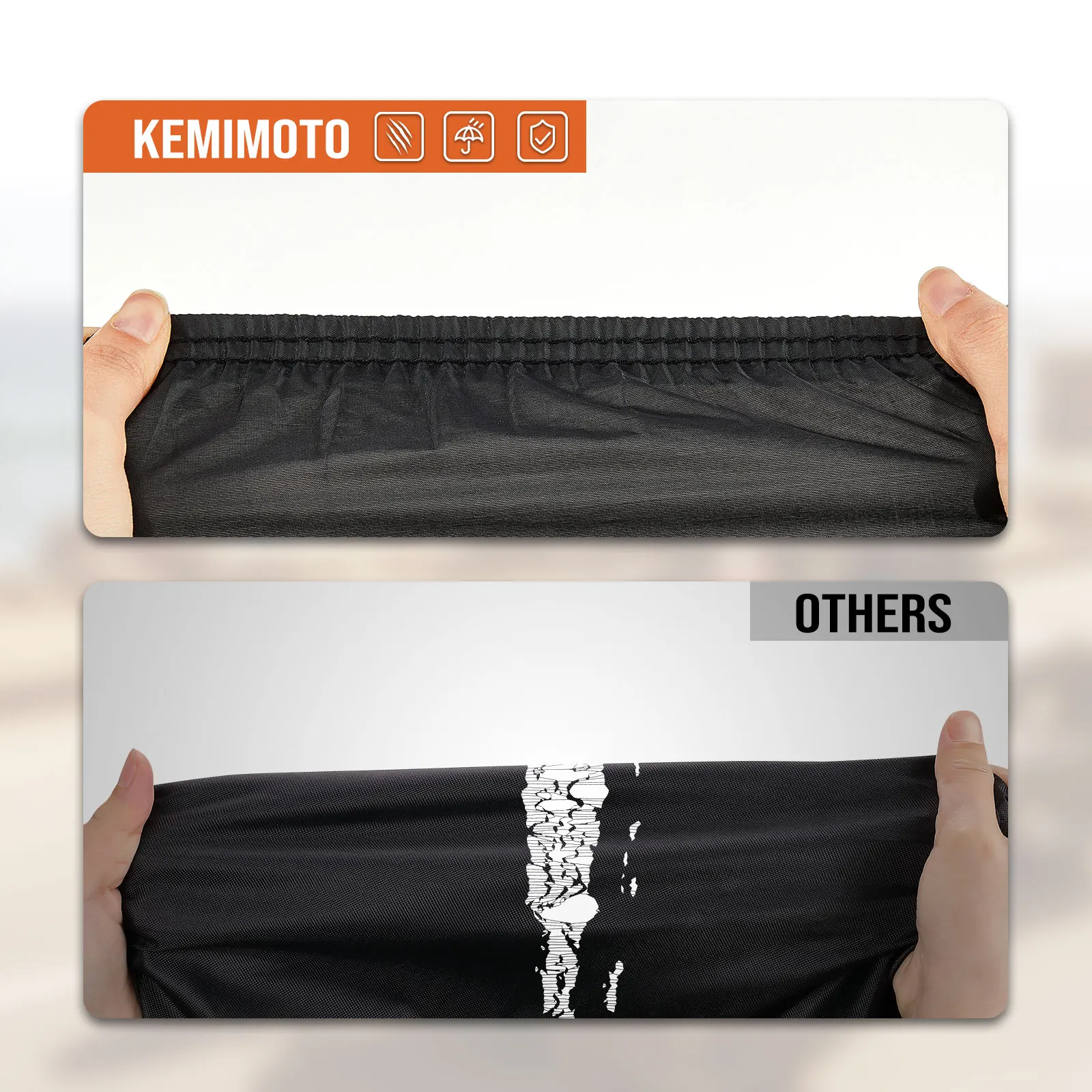 Rubber Cover Dust Protection Cover KEMIMOTO 210T Full Vehicle Storage Cover Compatible with Can-Am Spyder RT RT-S Limited 2010- Dustproof Weather Resistant