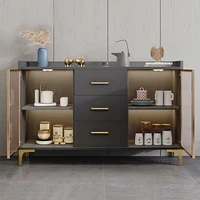 Closet Tall Kitchen Cabinet Sideboard Bar Glass Wine Dining Metal Cabinet Pantry Storage Muebles Kitchen Complete Furniture 1