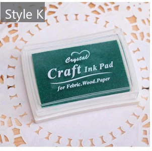 Mr Paper 15 Colors Inkpad Handmade DIY Craft Oil Based Ink Pad for Fabric Wood Paper Scrapbooking Ink pad Finger Painting K