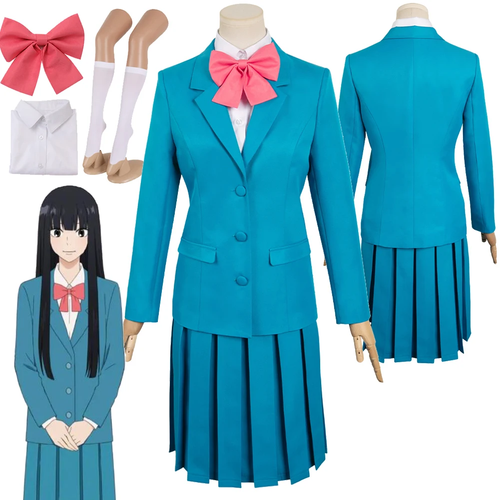 

Kuronuma Sawako Cosplay Anime Kimi mi Todoke Cosplay Fantasia Uniform Costume Disguise For Women Adult Halloween Carnival Suit