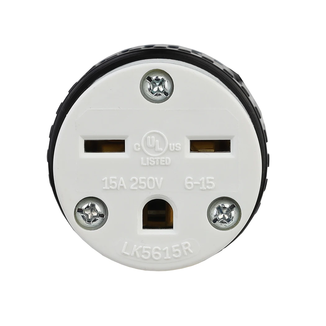 LK7615P US Industrial plug adapter electrical socket power socket power plug adapter American Nema 6-15P Male Plug 6-15R Female Socket Self-wiring Connector For Power Cord 15A 250V