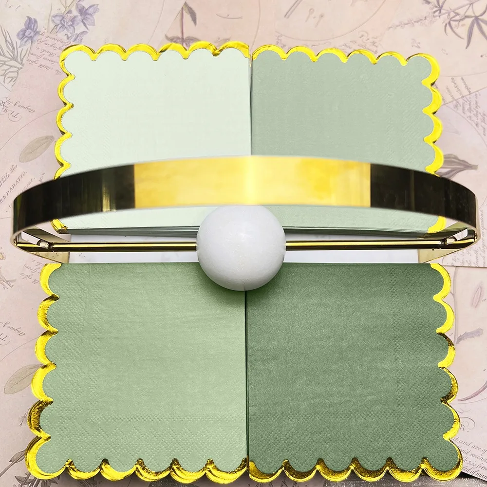 Soft Green Napkin Papers Table Fragrance Free Mouth Cloth Tissue Servilletas Decoupage Vintage Surtidas paper napkins 20/80pcs