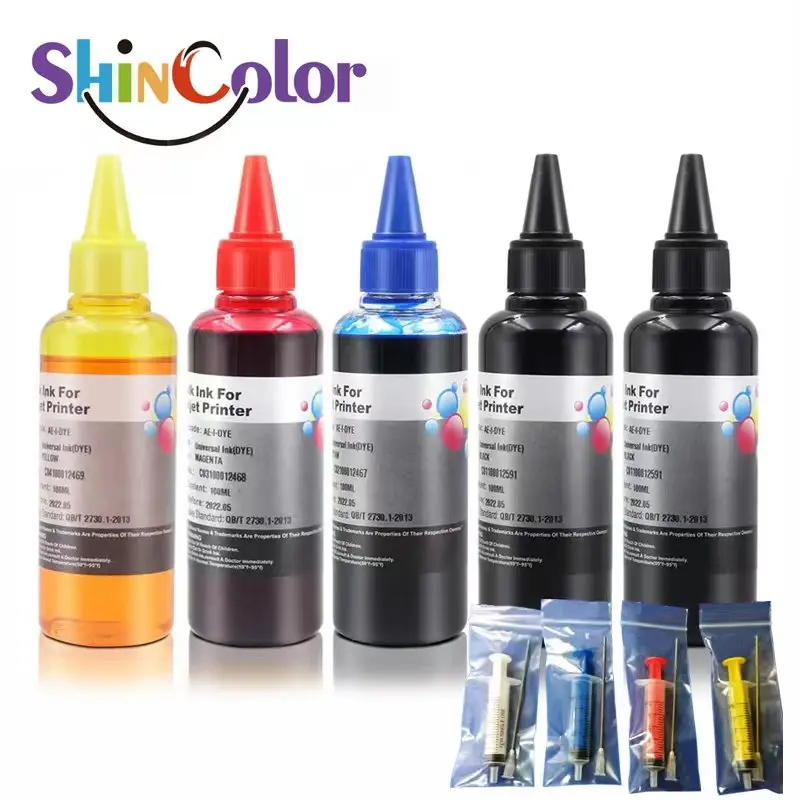 Tinta de Recarga de Tinta da Impressora Shincolor para Epson para Canon para hp para a Impressora a Jato de Tinta do Irmão Ciss Tinta Recarregável do Cartucho - Imagem 2