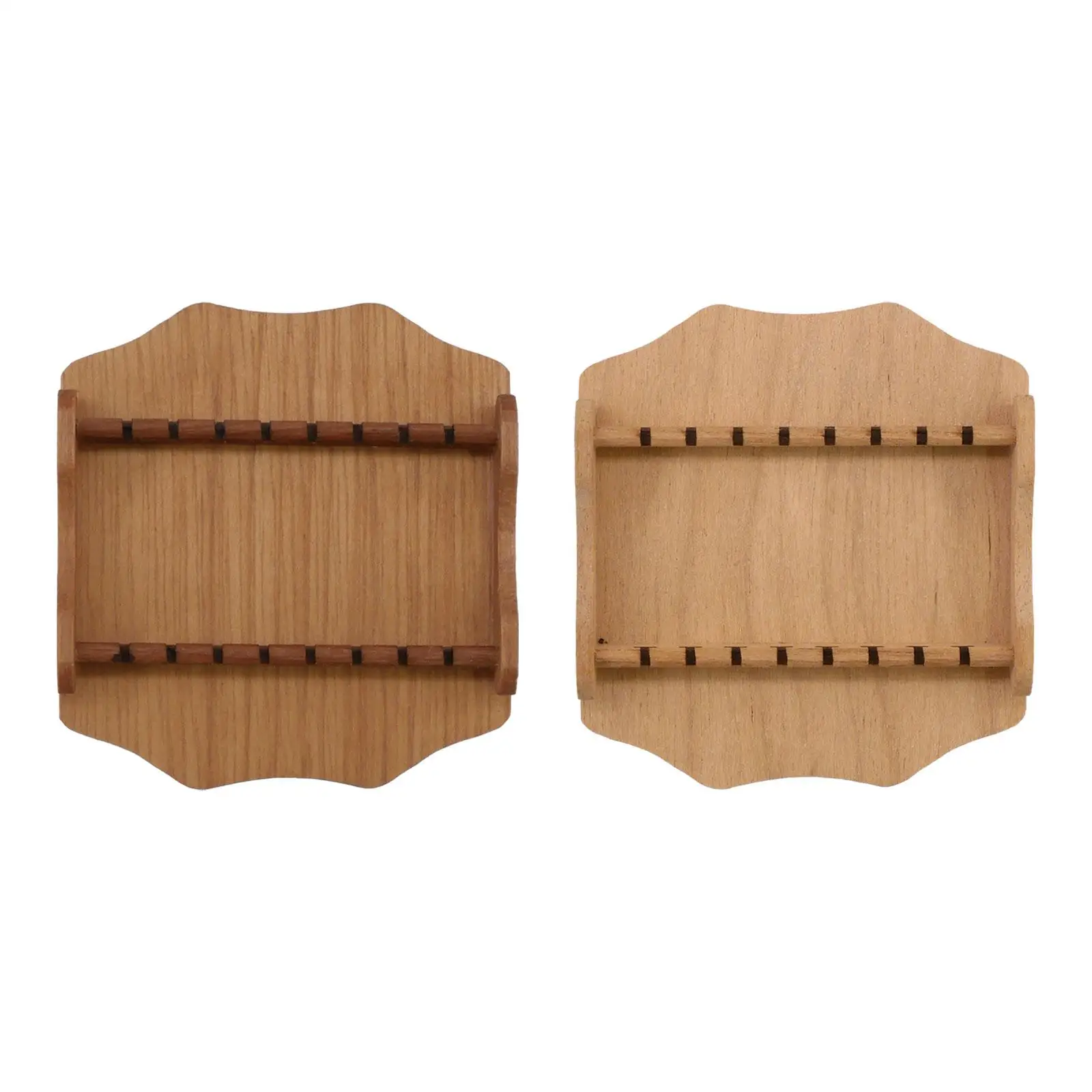 

Dollhouse Tableware Display Stand Wall Mounted Mini Wooden Spoon Fork Holder