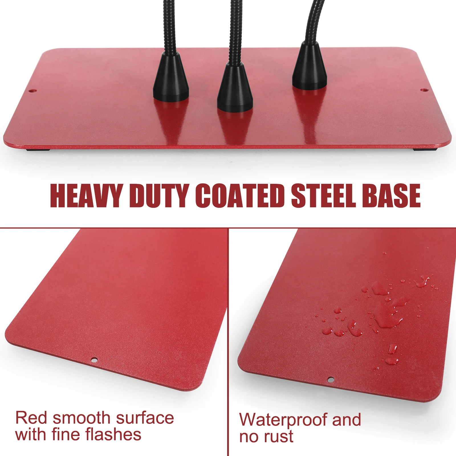 Extra Large Size Iron Plate Magnetic Soldering Third Hand PCB Holder Heat Gun Stand Heavy Duty Welding WorkstationTool NEWACALOX