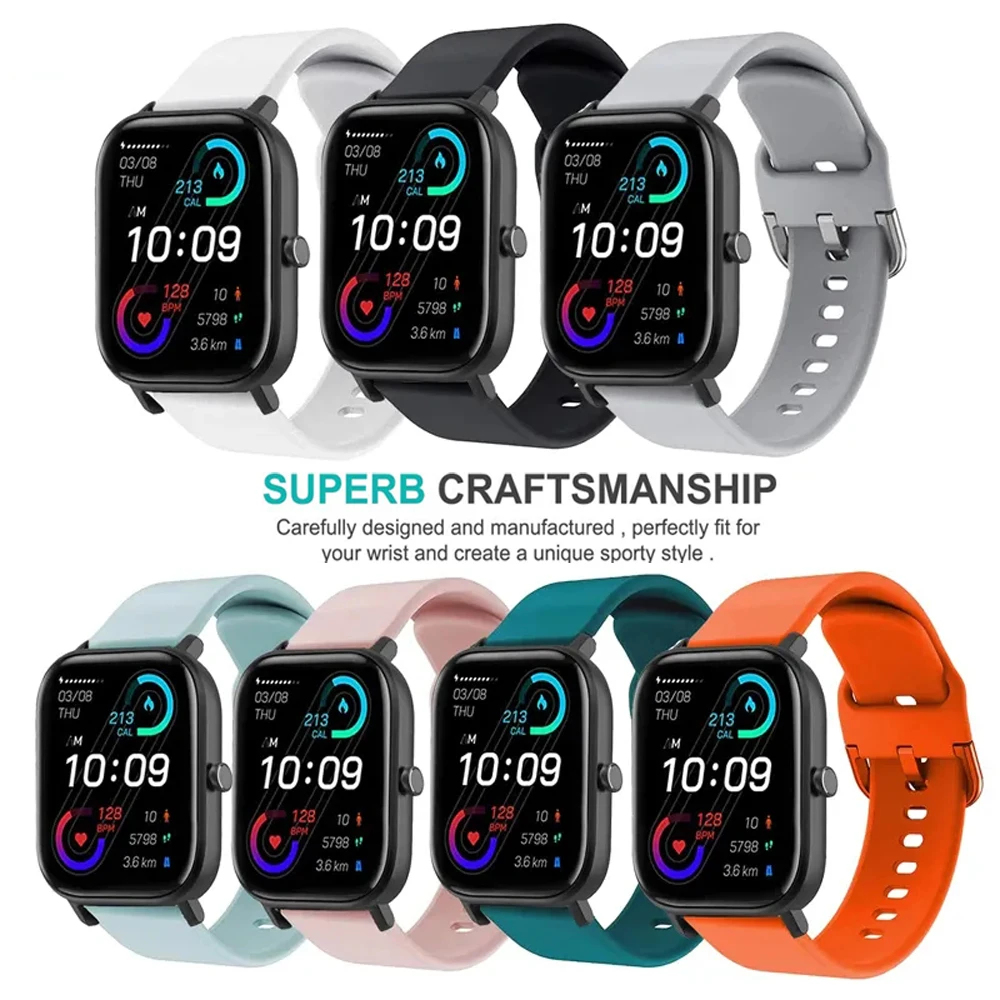 Cinturino In Pelle Di Ricambio Per Amazfit GTS3, GTS 2e, GTS2 MINI, BIP S, BIP U - Morbido E Colorato