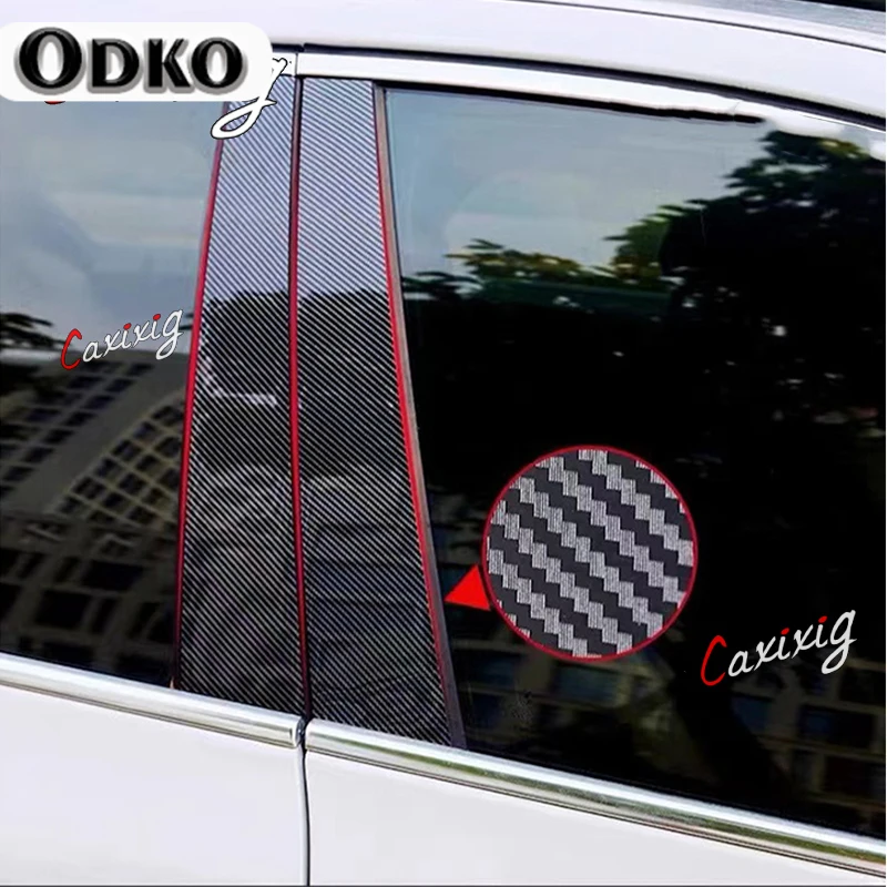 Säulen pfosten für Honda City 2015 2016 2017 2018 2019 Tür Fenster verkleidung Abdeckung Kits Aufkleber Auto Styling Außen teile – Detail 2