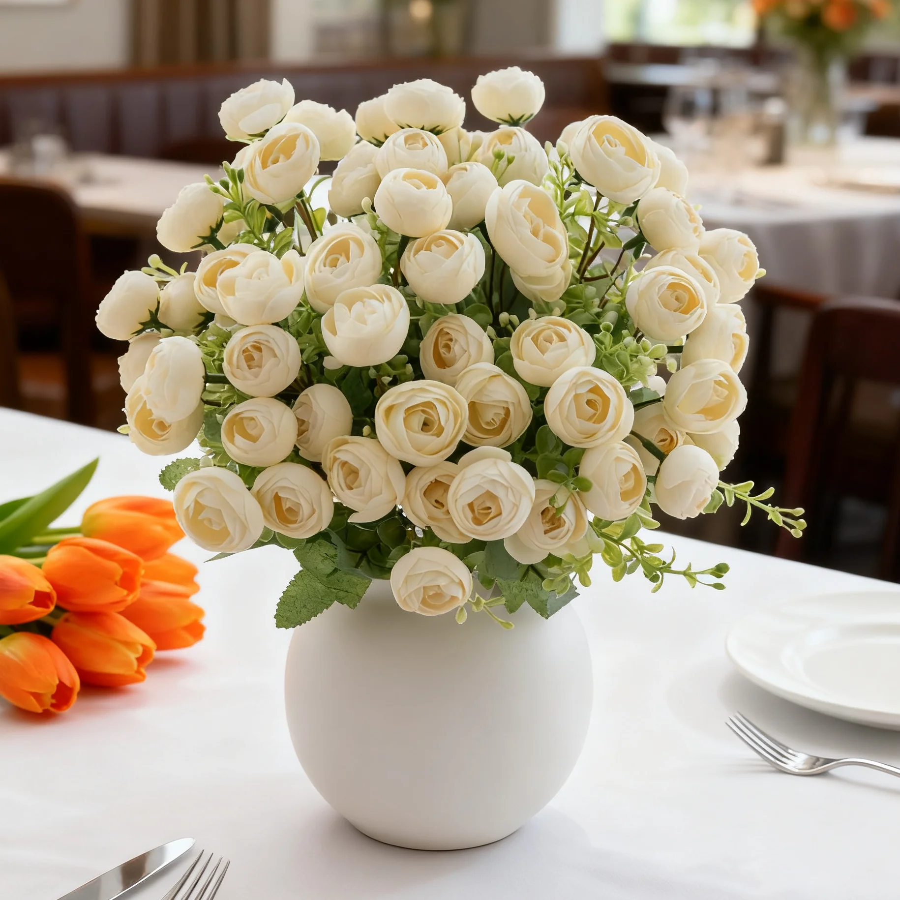 Silk Artificial Flower Buds for Festive and Wedding Décor – Elegant Bridal Bouquets, Wreaths, and Home Decoration Pieces