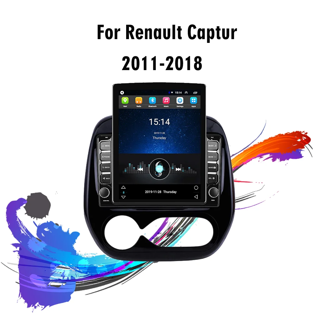 2 Din 9.7" Tesla Screen 4G Carplay Android Autoradio For Renault Captur 2011-2018 Car Multimedia Player GPS Navigator Head Unit |