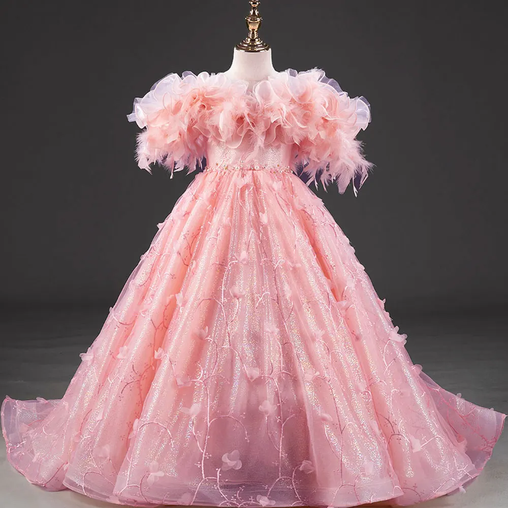 فساتين الجيل الجديد فستان اطفال ب الزهور البيضاء ا...