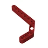 Gobricks 10Pcs High-Tech Accessories 3x7 Double Curved Arm With Shaft Bolt Hole 32009 Educational Building Blocks Technical 4
