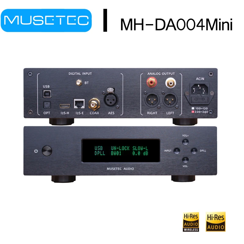 

L.K.S Audio LKS Musetec MH-DA004Mini DA004 ES9038pro Flagship DAC CSR8670 Crystek CCHD-957 Amanero USB Audio Decoder AES/I2S