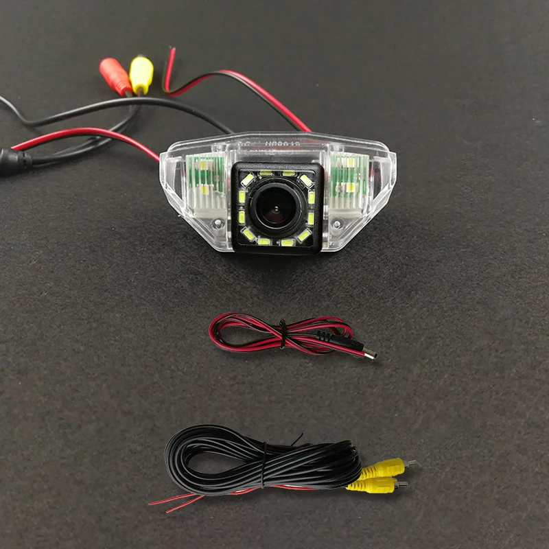 Honda CRV Fit Crosstour Odessey 2007 2008 2009 2010 Fisheye 4 8 12 Led 동적 무선 자동차 CCD 야간 투시경 후면 카메라