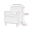Jacquard Tub Chair Cover Stretch Spandex Club Sofa Covers Armchair Slipcovers Elastic Single Couch Covers for Bar Counter Home 2